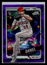2024 Topps Chrome Cosmic #103 Davis Daniel Purple Nebula Refractors #/150