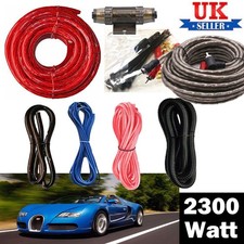 2300 Watts 4 AWG GAUGE Car Audio Subwoofer Amplifier  Wiring Kit Big Power Bass