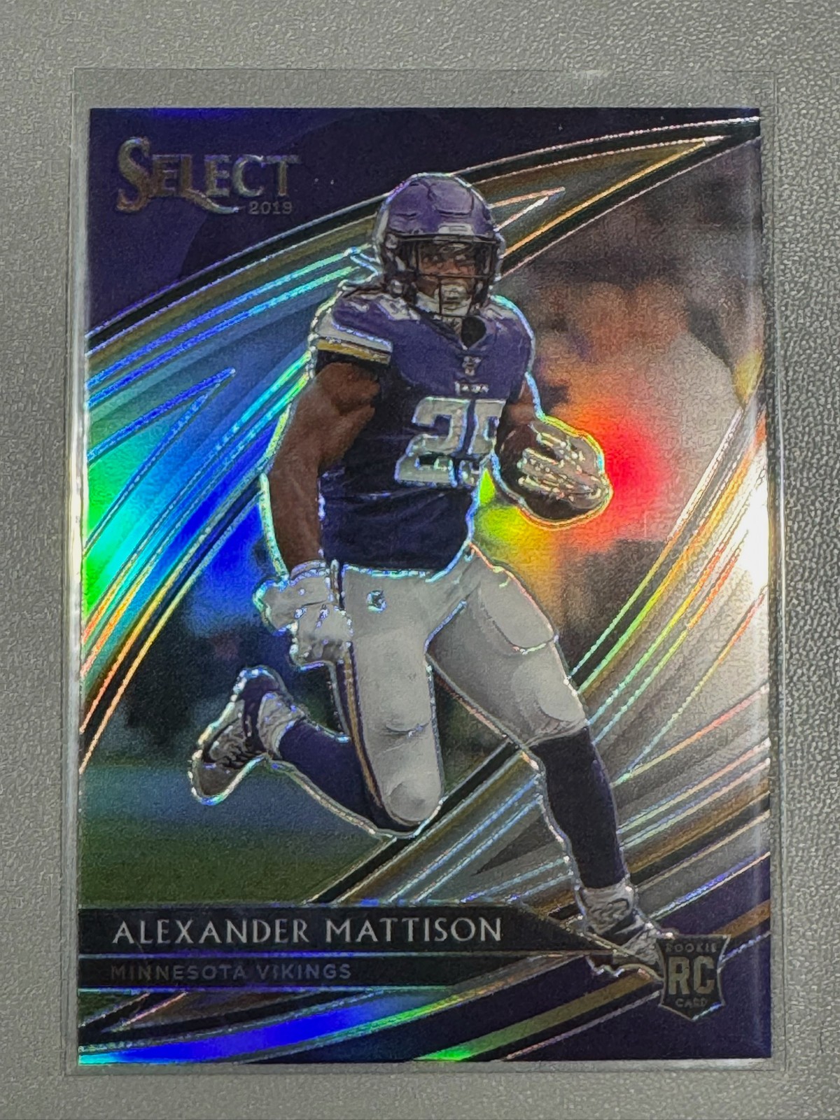 2019 Panini Select Alexander Mattison RC Field Level Silver Prizm