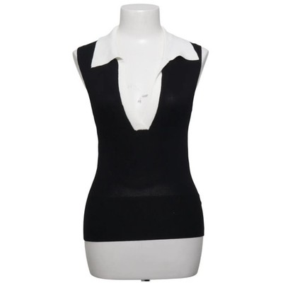 Pullunder, Größe: S, Schwarz/Weiß, Elasthan/Polyester, Einfarbig, Damen #T4p