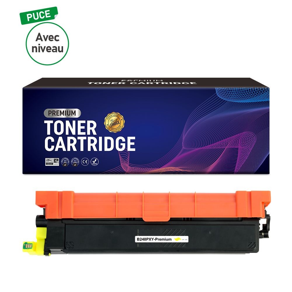 Toner jaune compatible TN-248Y Brother B248PY-Premium pour imprimante laser couleur