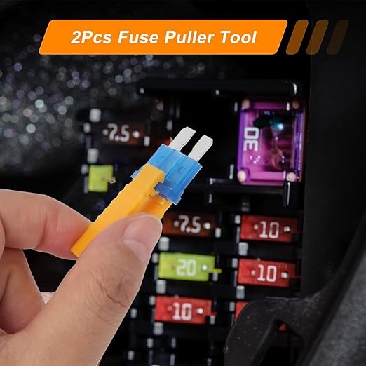 306 PCS Car Fuses Assortment Kit, With 2 Car Fuse Tester and 2 Fuse Puller-306