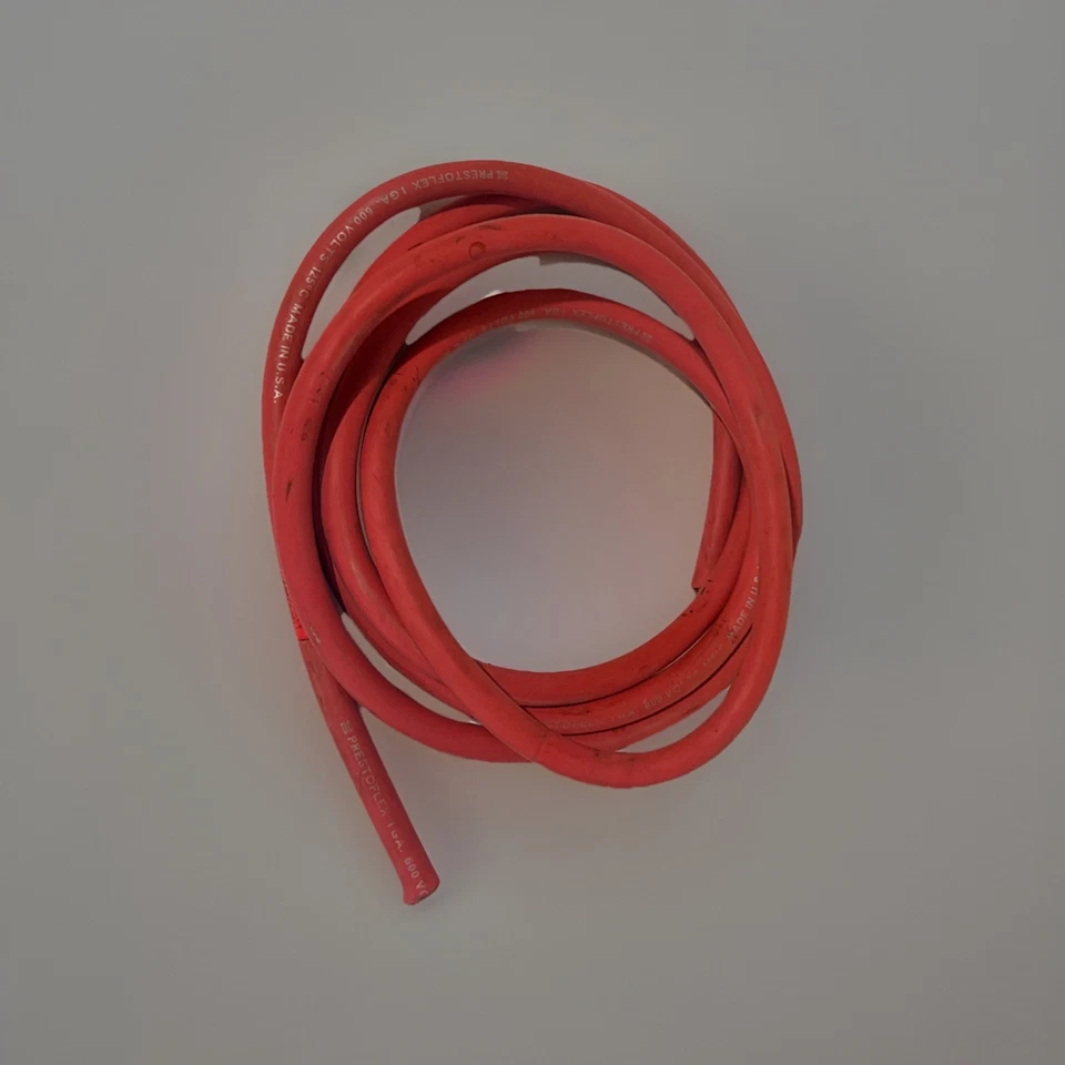 10 ft PRESTOFLEX  1/0 Gauge AWG COPPER Power Wire Ground Welding Cable Car Audio - Image 2 of 4