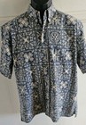 Vintage Reyn Spooner x Rotary Int'l Lahaina Sailor Blue Hawaiian Mens L Shirt — photo 2
