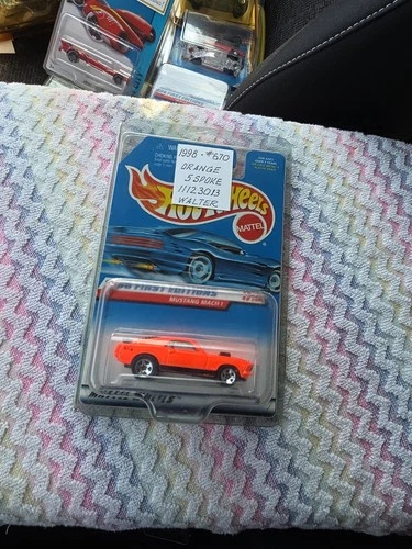 Hot Wheels 1998 FIRST EDITIONS MUSTANG MACH 1 BRIGHT ORANGE NIP