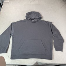 No Boundaries Hoodie Sweatshirt Mens XL Gray Fleece Oversized Pullover Blank New