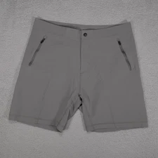 Mark Weldon Shorts Mens XL Gray Nylon Stretch Shorts