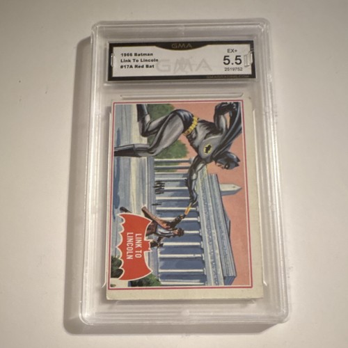 1966 Topps Batman Red Bat #17A Link to Lincoln — GMA 5.5
