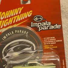 Johnny Lightning 164 1959 Chevrolet Chevy Impala Diecast Green White Bonus Disk Johnny Lightning 164 1959 Chevrolet Chevy Impala Diecast Green White Bonus Disk