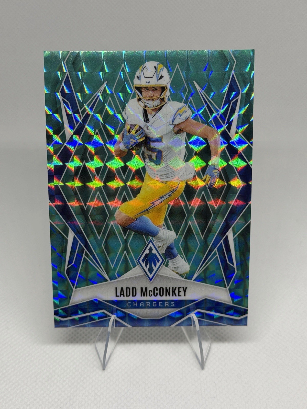2025 Panini Phoenix - Ladd McConkey #66 Teal Pyramids /225