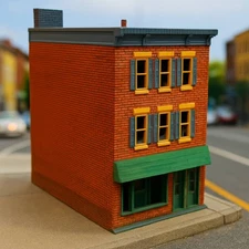 N scale 3-Story  1:160 Brick Building