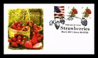 DR JIM STAMPS US COVER STRAWBERRIES 3C FIRST DAY ISSUE COMBO PANDA CACHET