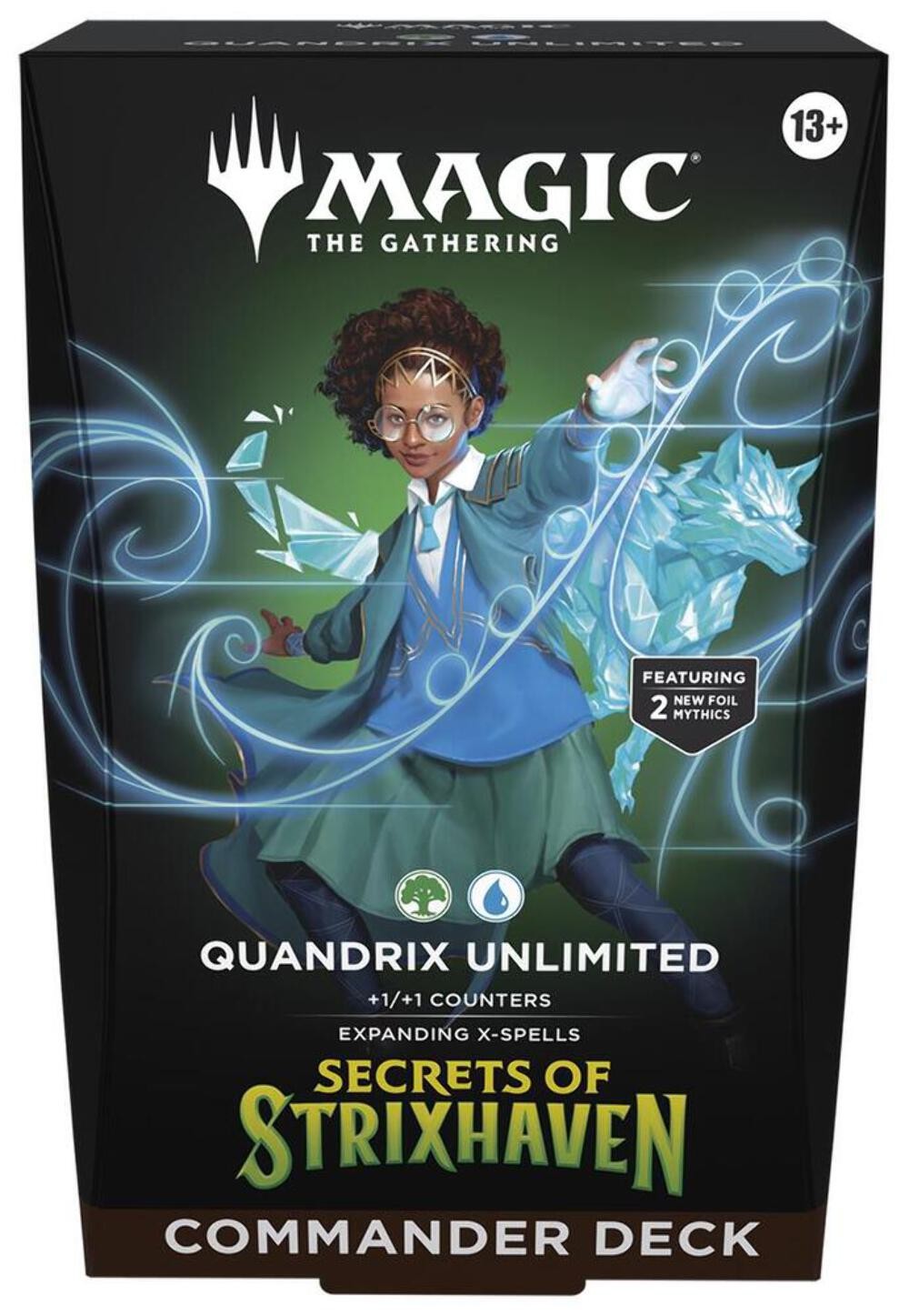 Magic the Gathering Secrets of Strixhaven Quandrix Unlimited Commander Deck