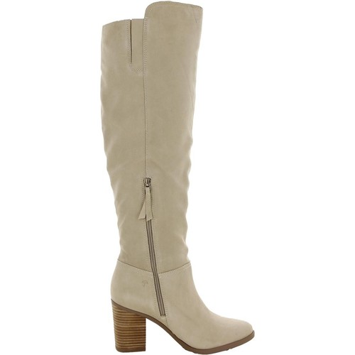 Naturalizer Womens Kyrie Beige Knee-High Boots Shoes 8.5 Wide (C,D,W) BHFO 6085 - Picture 2 of 3