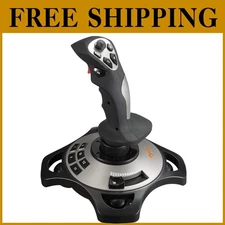 Professional PC Flight Joystick with 8-Way Hat Switch & 12 Programmable Buttons