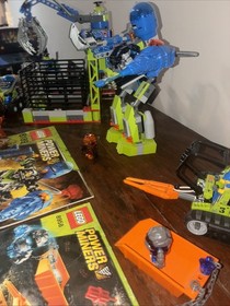 Lego Power Miners Lot Of 3 Sets: 8191 Lavatraz, 8958 Granite Grinder, 8189 Mech