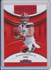 BAKER MAYFIELD 2018 PANINI CONTENDERS ROOKIE OF THE YEAR ROY CONTENDERS RC 