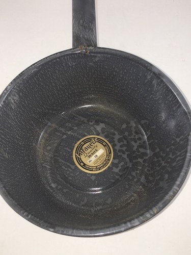 ** NEW W/TAG ** Vintage Lafayette Quality Ware No#18 Gray Marbling 8” Diameter - Picture 2 of 9