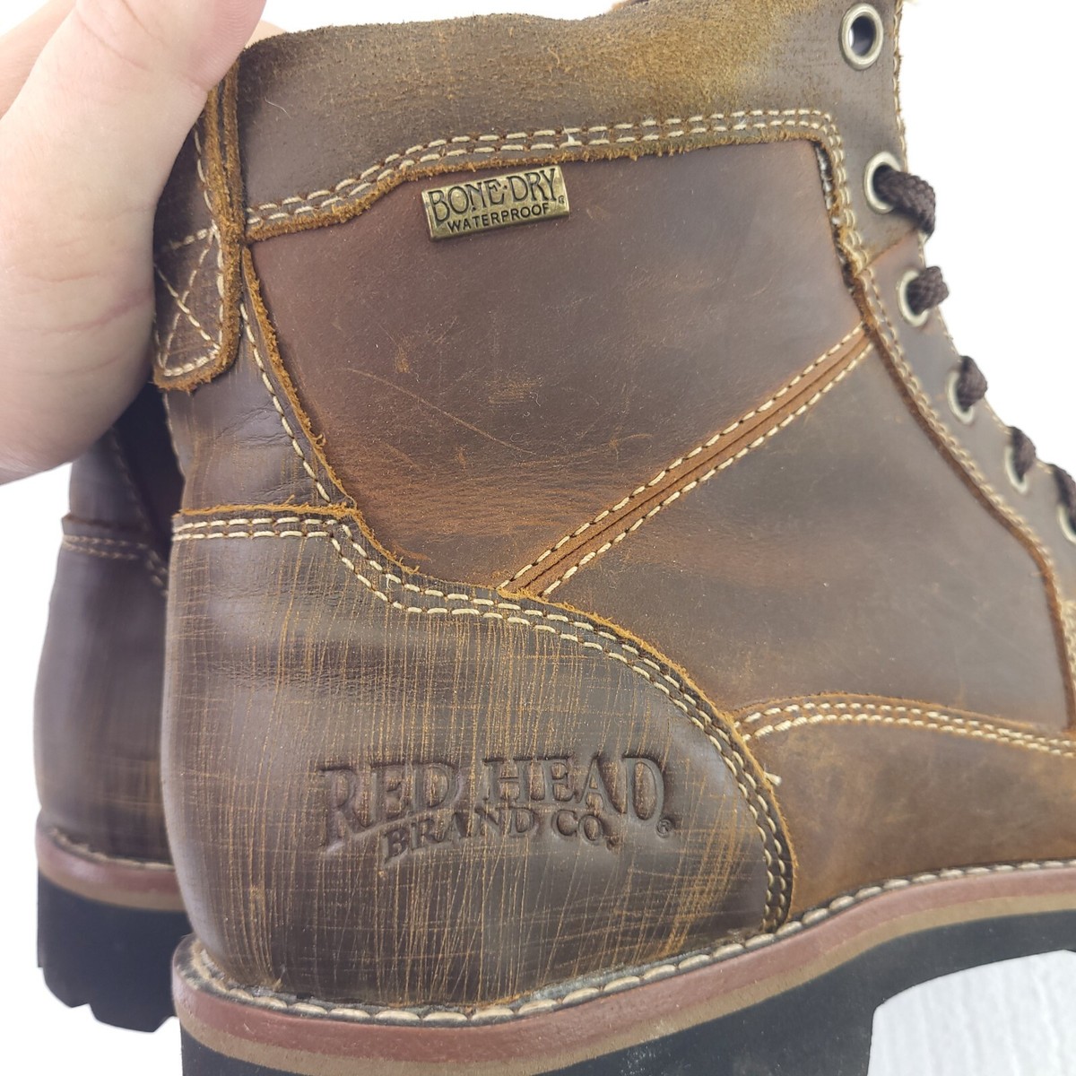RedHead Done Dry Ankle Boots Sz 9.5 Waterproof Brown Leather  display picture 1
