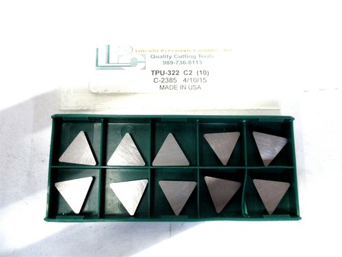 Lincoln (C-2385) 3/8 IC x 1/8 Thick TPU-322 C2 Triangular Carbide ...