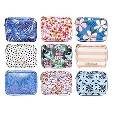 Travel Pill Case w Organizer Faux Leather Ellen Tracy Designer Fashion