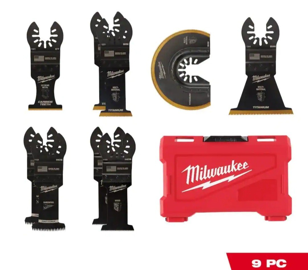 Milwaukee Universal Oscillating MultiTool Blade Kit BiMetal 8 PC 49