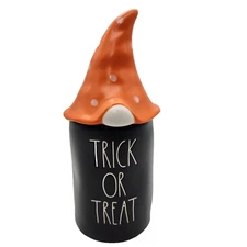 Halloween Gnome Scented Candle Trick or Treat Caramel Apple Rae Dunn Unused