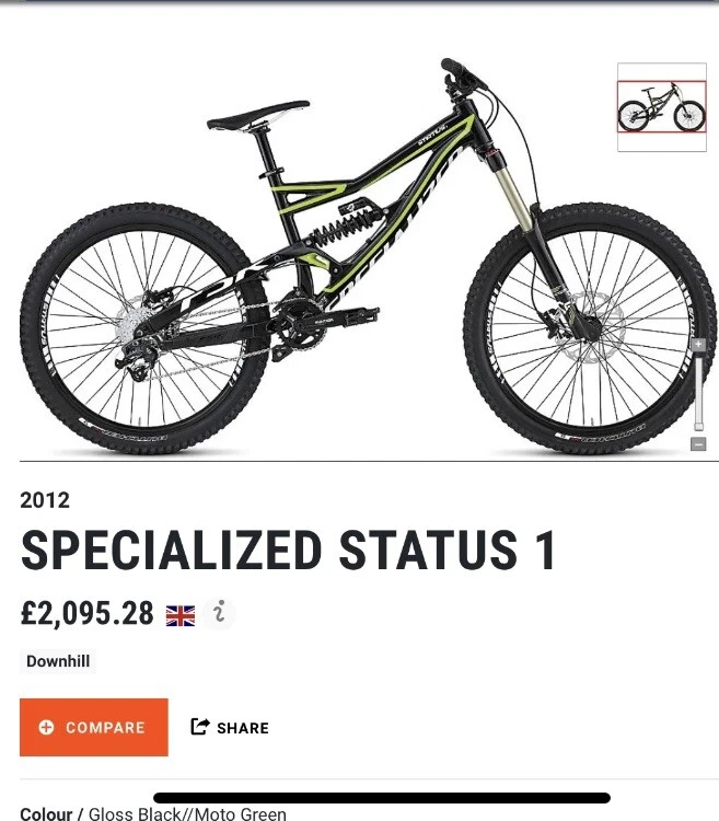 Specialized status downhill bike 2025