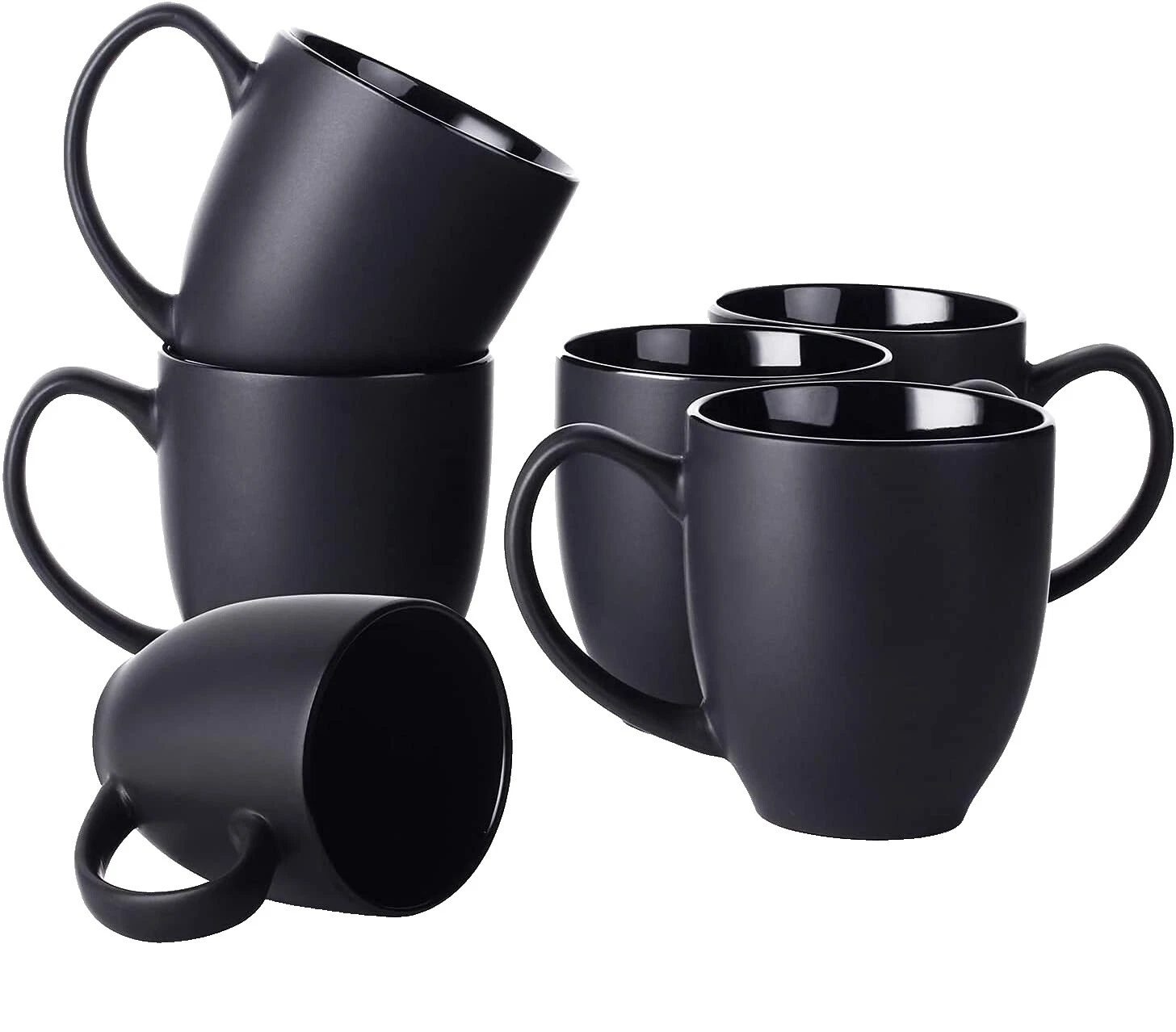 Black Stainless Steel Coffee Mug Set Mugs