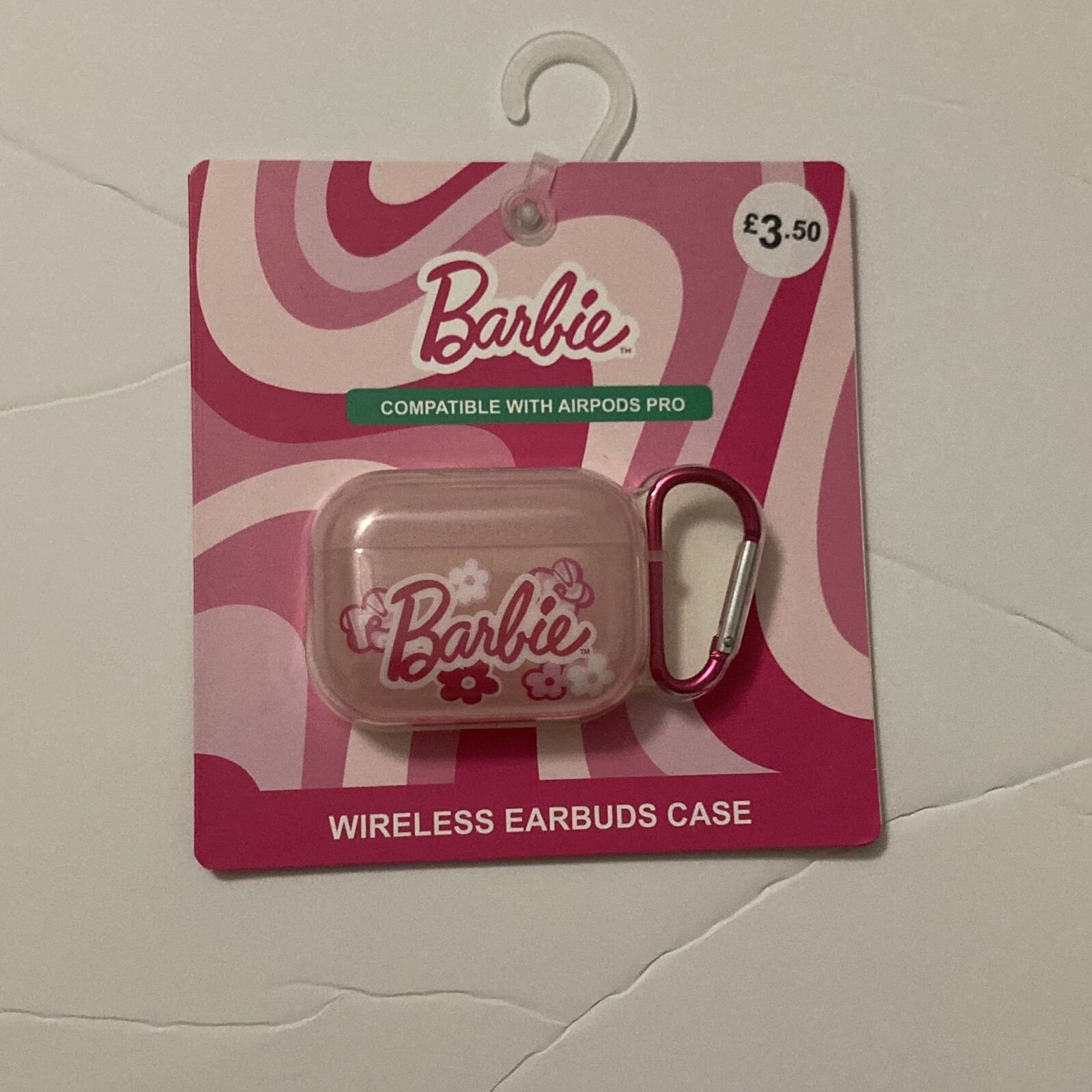 Pink Primark Barbie Mattel Classic AirPods Pro Headphone Case New-image