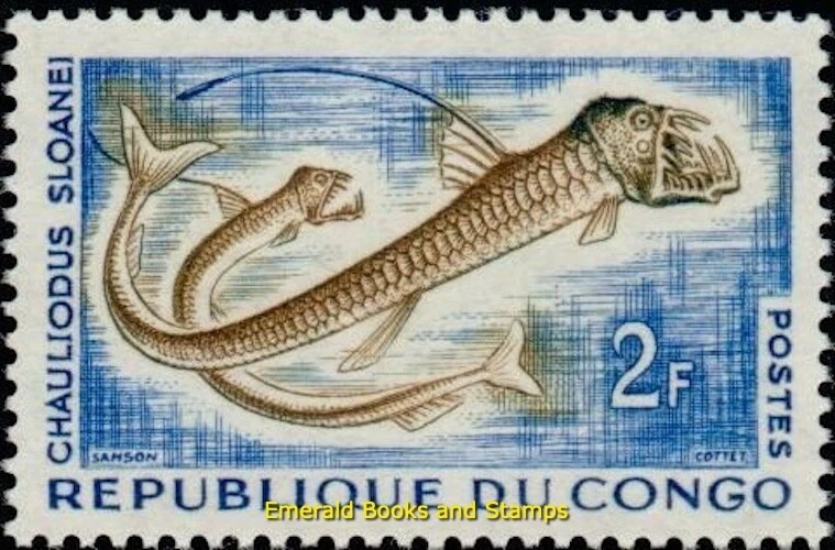EBS Congo 1961 - Hermosos peces de aguas profundas - Juego completo - CG 142-147 - MNH** Foto 4 de 4