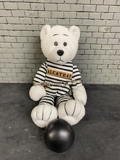 Alcatraz plush bear reject too cute teddy w/ cuffs and ball