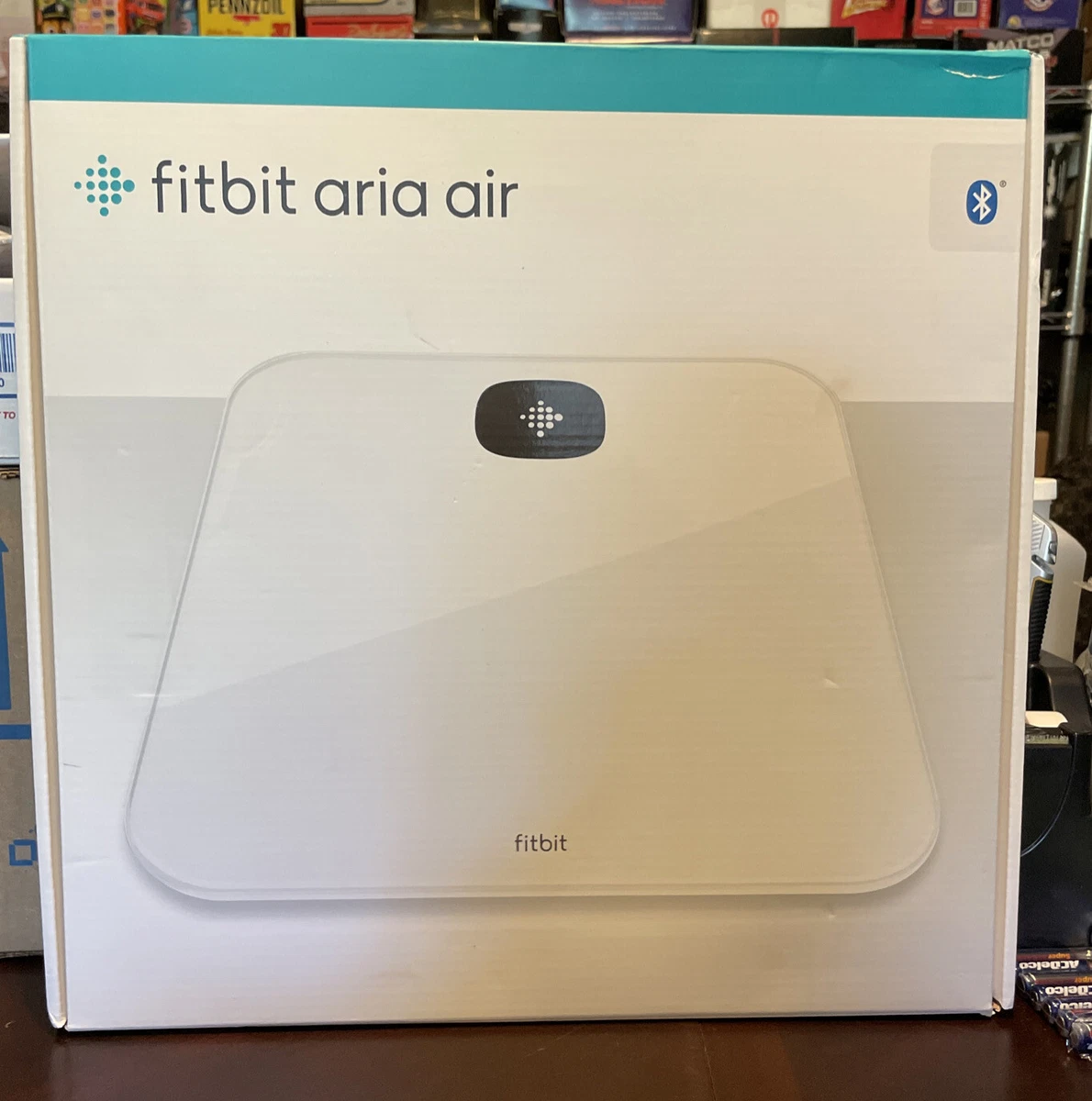 Fitbit Aria Air Bluetooth Digital Body Weight and BMI Smart Scale, White  New