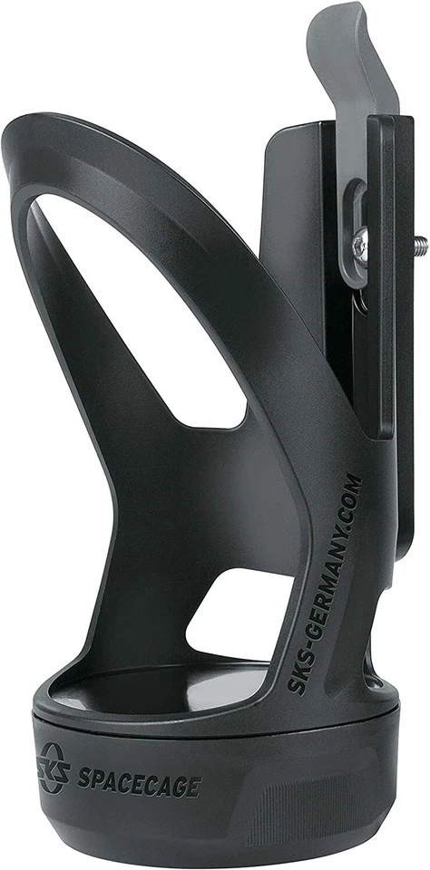 Jaula para botellas estándar SKS Space-Cage negra con base de almacenamiento Foto 2 de 4