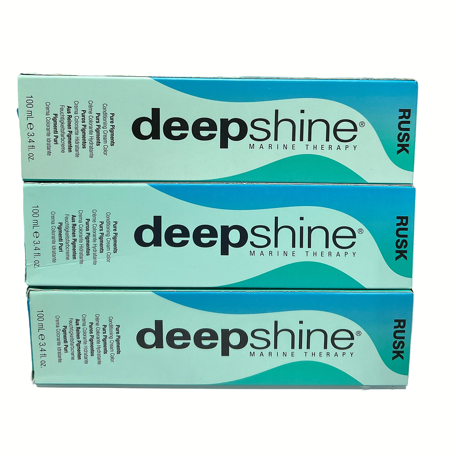 RUSK DEEP SHINE Marine Therapy Professional Hair Color, 3.4 