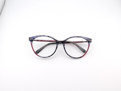 Escada Eyeglasses, Frames Only, VESB05K 09N4, 53-18-135, Purple Striped/Pink