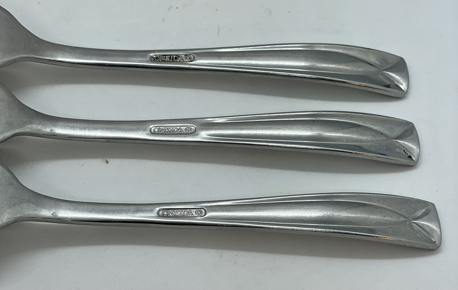(3) Oneida Lincoln Stainless Satin Dinner Fork Lot 7 7/8” eBay