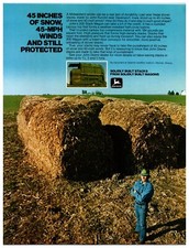1980s John Deere Hay Stacker - Original Print Advertisement (8.5 X 11in)