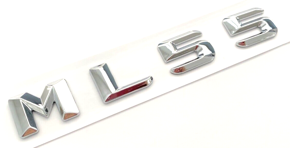 CHROME ML55 FOR MERCEDES ML550 REAR TRUNK EMBLEM BADGE NAMEPLATE