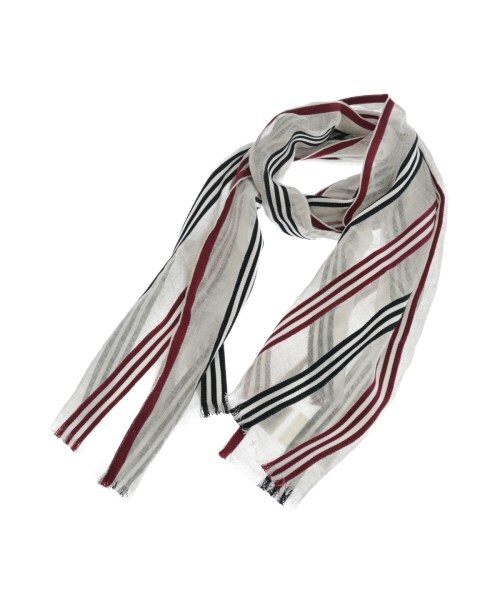 BLACK FLEECE BY Brooks Brothers Stole WhitexBlackxRed(Border BLACK FLEECE BY Brooks Brothers Stole WhitexBlackxRed(Border