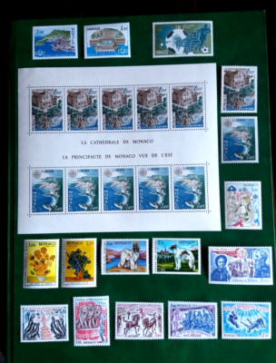 1978-Monaco-5 Complete Series + 1 BF+3 Singles-New-MNH**.-