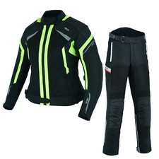Damen Motorrad Jacke und Hose Motorrad Textil Kombi Schwarz Motorrad Kombi Neu