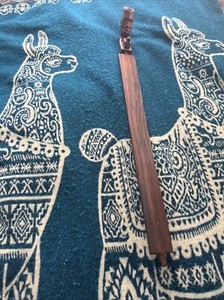 Native American Flat Stem Pipe :Catlinite Bow