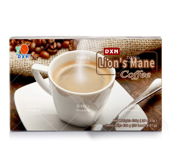 DXN Lion's Mane Mushroom Coffee – 20 Sachets x 21g | Nootropic