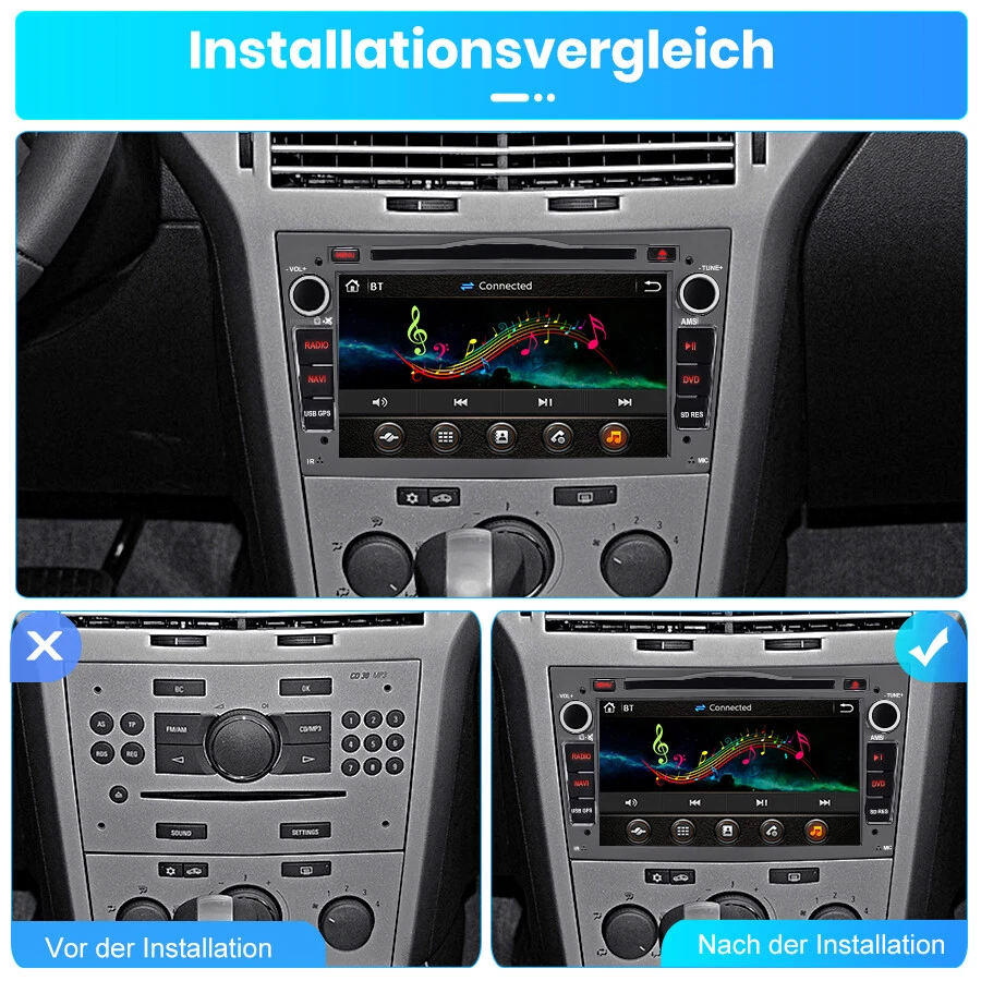 CD DVD Autoradio 2 DIN GPS Navi Opel Corsa D Astra H Tigra Corsa C Signum DAB+ - Bild 2 von 4