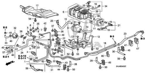 Tubo de purga para Honda (N/P 17715-SHJ-A01)