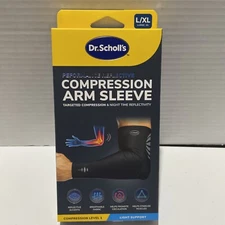 Dr. Scholl's Performance Reflective Compression Arm Sleeve Light Support L/XL