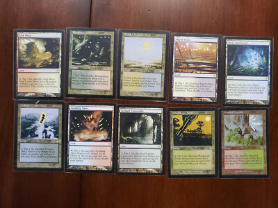 MTG Fetch Land Set, Hand-Painted Art Cards