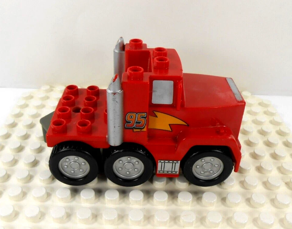 Lego Duplo Item Mack the Semi 6 Wheel (Cars)(One Piece) red - Image 3 of 3