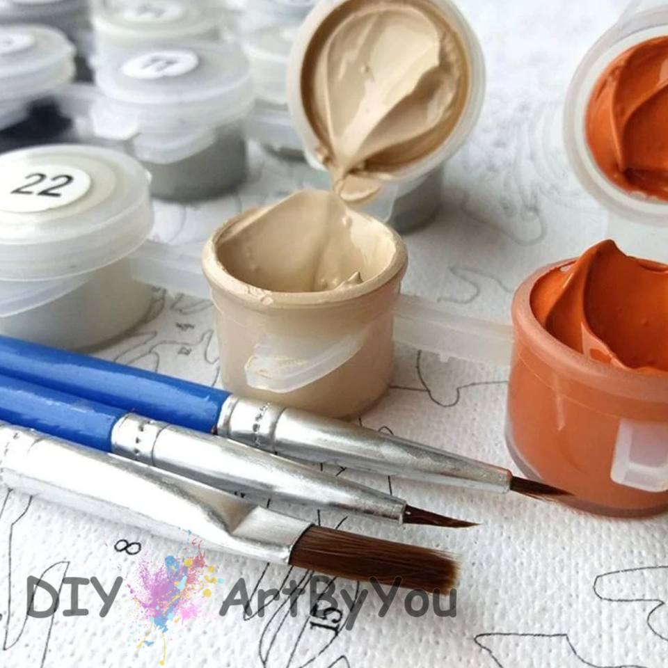 Bird Beach Paint By Numbers Canvas Art Draw Artist Painting Oil Kit